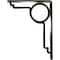 Ekena Millwork Maria Wrought Iron Bracket, (Single center brace), Antiqued Bronze 1 1/2"W x 5 1/2"D x 8"H BKTM01X05X08SMAABZ - alternate 6